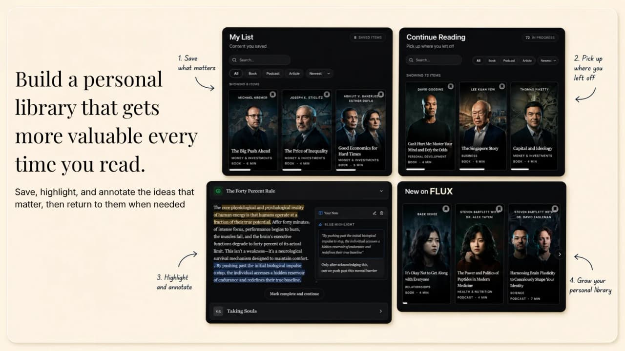 Netflux storyboard: Build your personal library