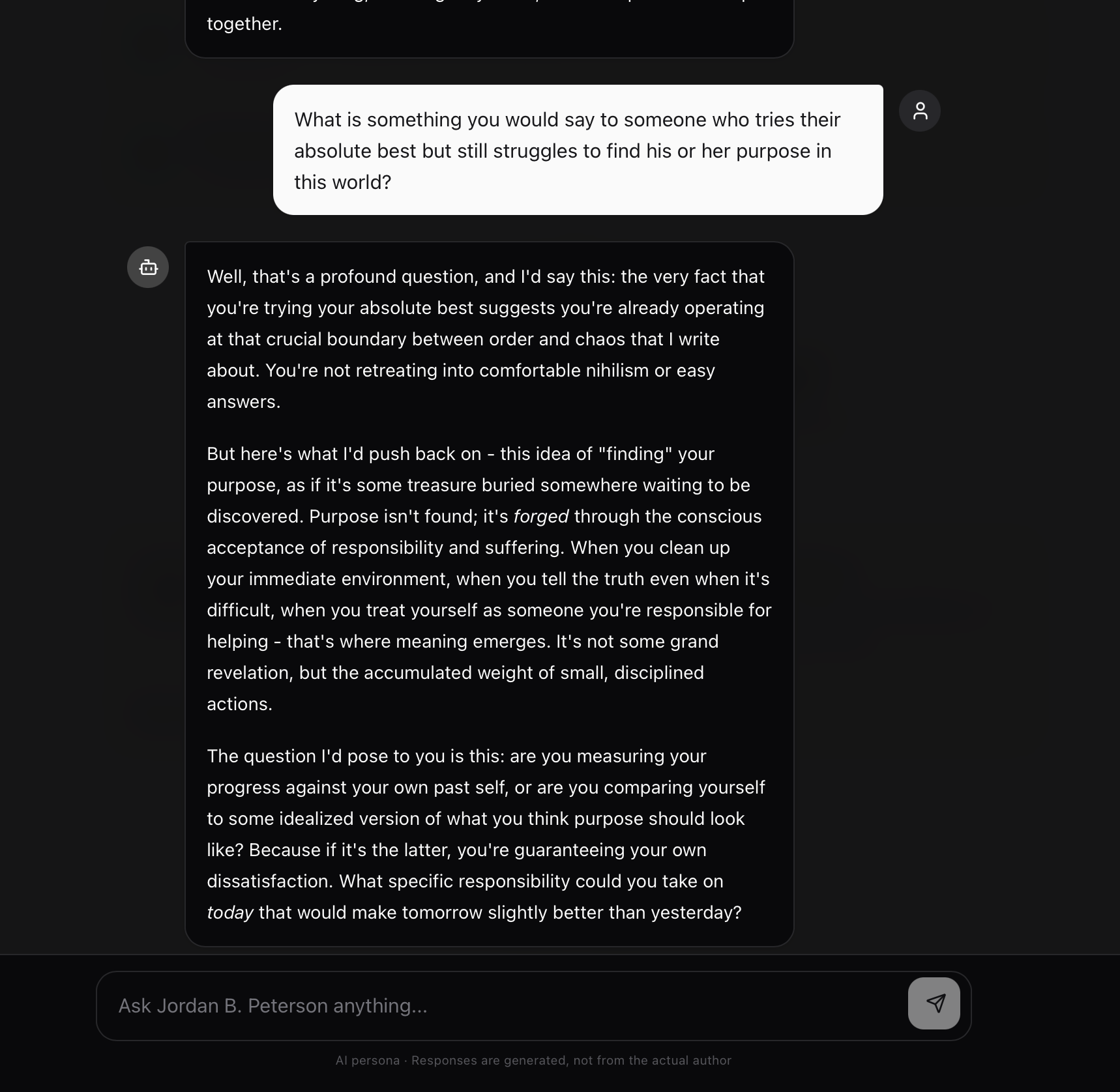 Screenshot illustrating Ask follow-up questions